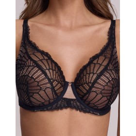 Кружевной бюстгальтер бралетт Ava DELIGHT 2200 M black, Цвет: черный, Размеры: 85C