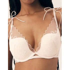 Бюстгальтер с вкладышем пуш-ап Esotiq BABY 42529 пудровый, Цвет: пудровый, Размеры: 75E