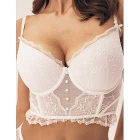 Бюстье с пуш-ап вкладышами Esotiq BOGATA 42890 белый, Цвет: белый, Размеры: 80C