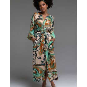 Длинная рубашка-халат Mia-Amore CAPRI 4560, Цвет: мультицвет, Размеры: M