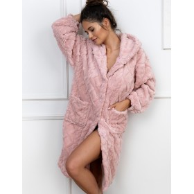 Домашний халат на пуговицах Sensis BETHANY, Цвет: розовый, Размеры: S/M