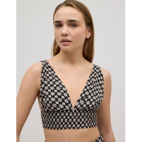 Пляжный топ Ysabel Mora ISLA DE SAL 86108, Цвет: чёрный/белый, Размеры: S