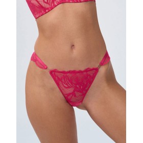 Кружевные трусики стринги Alles EUPHORIC ROUGE stringi, Цвет: фуксия, Размеры: S