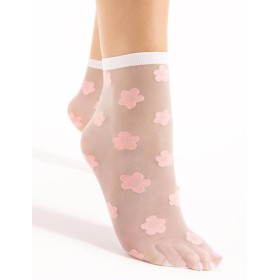 Носки с цветочным узором Fiore 1159/G JODIE 20 den шампань/розовый, Цвет: шампань/розовый, Размеры: UN