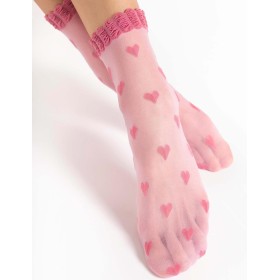 Полупрозрачные носки Fiore 1189/G KOKORO 20 den розовый, Цвет: розовый, Размеры: UN