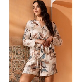 Комплект из рубашки и шорт Mia-Amore IVIAN 5424, Цвет: пудра, Размеры: 3XL