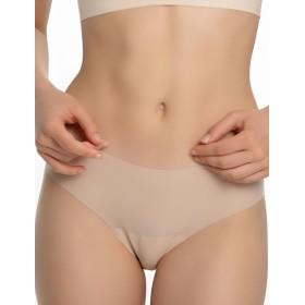 Бесшовные трусы слипы Julimex MOUSSE CLASSIC бежевый, Цвет: бежевый, Размеры: XL/2XL