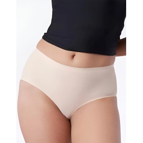 Высокие трусы слипы Julimex SIMPLE MAXI бежевый, Цвет: бежевый, Размеры: S