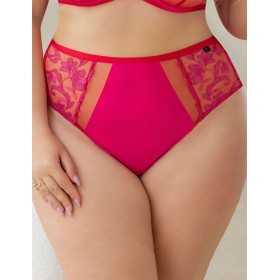 Высокие трусы слипы Kris Line JUICY high waist, Цвет: розовый, Размеры: 3XL