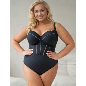 Купальник с коррекцией Kris Line SOLAR body soft full cup, Цвет: черный, Размеры: 70K