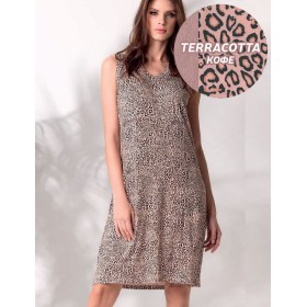 Сорочка из вискозы Lormar MADAGASCAR 632594CO terracotta, Цвет: terracotta (кофе), Размеры: 2XL