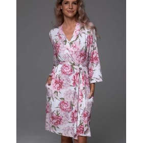 Трикотажный халат Mia-Amore ABBEY 5553, Цвет: мультицвет, Размеры: 2XL/3XL