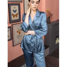 Атласный комплект-тройка Mia-Mella CLEVER 8946 дельфин, Цвет: дельфин, Размеры: S