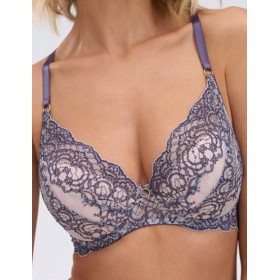 Бюстгальтер с пуш-ап вкладышами Alles BAROQUE ULTRA P-UP, Цвет: голубой, Размеры: 70B