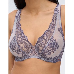 Бюстгальтер бралетт Alles BAROQUE ULTRA M bralette, Цвет: голубой, Размеры: 70C