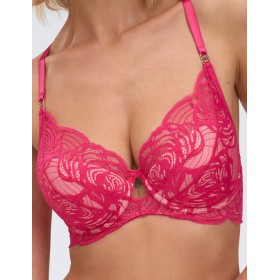 Бюстгальтер с вкладышами пуш-ап Alles EUPHORIC ROUGE P-UP, Цвет: фуксия, Размеры: 65C
