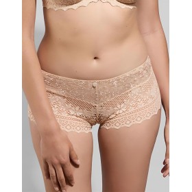 Кружевные трусы-шорты Empreinte 02151 CASSIOPEE кремово-бежевый, Цвет: кремово-бежевый, Размеры: XL