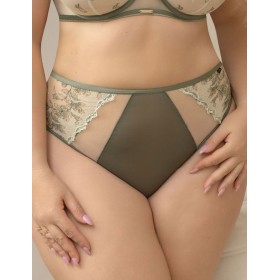 Трусы высокие Kris Line LULU briefs high waist, Цвет: оливковый, Размеры: M