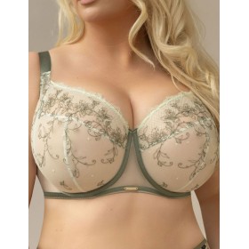 Бюстгальтер с подкроем Kris Line LULU soft full cup, Цвет: оливковый, Размеры: 100H