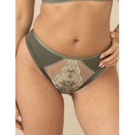 Трусики бразилиана Kris Line LULU stringshorts, Цвет: оливковый, Размеры: L