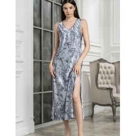 Длинная ночная сорочка Mia-Amore ARGENTA 4238, Цвет: стальной, Размеры: 3XL