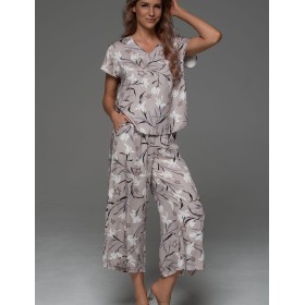 Пижама с укороченными штанами Mia-Amore MAILA 5566, Цвет: серый, Размеры: 3XL