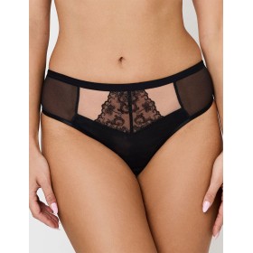Трусы высокие бразилиана Subtille DIVA BLACK brazilian panties, Цвет: черный, Размеры: XL