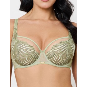 Бюстгальтер кружевной Subtille FLORANCE soft olive, Цвет: оливковый, Размеры: 65K