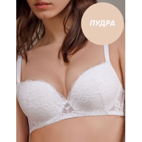 Бюстгальтер балконет пуш-ап Amelie VERA 2521 пудра, Цвет: пудра, Размеры: 80C