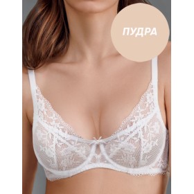 Мягкий кружевной бюстгальтер Amelie VERA 2523 пудра, Цвет: пудра, Размеры: 85D