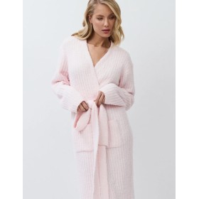 Мягкий халат с поясом Aruelle JESSICA, Цвет: светло-розовый, Размеры: S