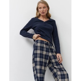Домашний комплект Aruelle LUCIE, Цвет: тёмно-синий/бежевый, Размеры: S