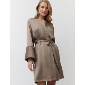 Короткий халат с запахом Aruelle MILA, Цвет: капучино, Размеры: S