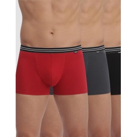 Набор мужских боксеров (3 шт) Dim 6578/3 кармин/серый/чёрный, Цвет: кармин/серый/чёрный, Размеры: M