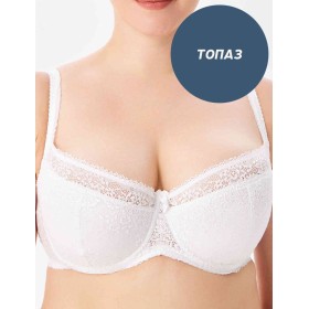 Кружевной бюстгальтер на поролоне Lina A 6086 топаз, Цвет: топаз, Размеры: 70D