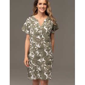 Туника из хлопкового муслина Mia-Amore AVANTA 5370, Цвет: оливковый, Размеры: L/XL