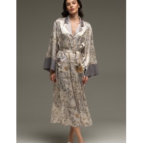 Длинный халат на пуговицах Mia-Amore EILIN 4588, Цвет: брют, Размеры: 2XL