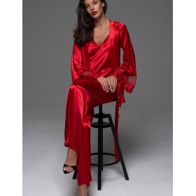 Комплект-тройка шёлковый Mia-Amore MERLOT 4746 красный, Цвет: красный, Размеры: 3XL