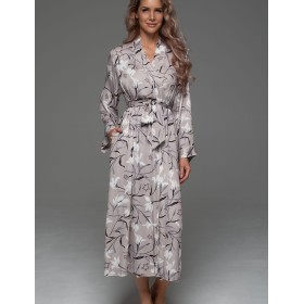 Запашной длинный халат Mia-Amore MAILA 5569, Цвет: серый, Размеры: 2XL/3XL