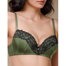 Бюстгальтер балконет Mioocchi NOLA 8321 verde, Цвет: verde (зеленый), Размеры: 70D