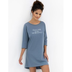 Ночная сорочка из хлопка Sensis MORNING, Цвет: синий, Размеры: L/XL