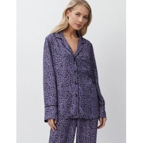 Женская пижама из вискозы Aruelle ALIX, Цвет: сиреневый/черный, Размеры: XS