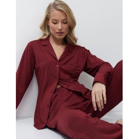 Женская пижама Aruelle CADANCE BURGUNDY, Цвет: бургундское вино, Размеры: XS