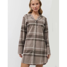 Фланелевая рубашка Aruelle ELODY, Цвет: мокко, Размеры: XS