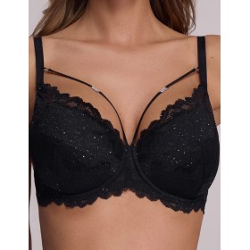 Бюстгальтер с пуш-ап вкладышами Ava FIESTA 2153 U P-UP black, Цвет: черный, Размеры: 75C