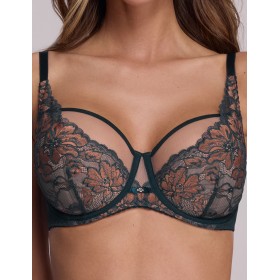 Полумягкий бюстгальтер Ava LUXURY 2174 PU azure, Цвет: морской, Размеры: 90E