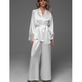 Шёлковый комплект-тройка Mia-Amore ADELAIDA 4706 белый, Цвет: белый, Размеры: 2XL