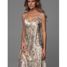 Длинная сорочка на бретелях Mia-Amore LIVIA 4356, Цвет: мультицвет, Размеры: 2XL