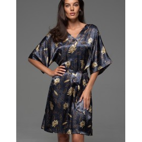 Туника шёлковая Mia-Amore MARYGOLD 4697, Цвет: темно-синий, Размеры: 6XL/7XL