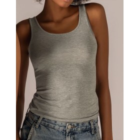 Майка из модала широкие бретели Sielei TODAY 6004 grigio melange, Цвет: grigio melange (серы, Размеры: M